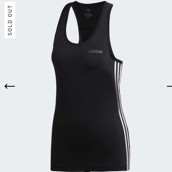 adidas Tops - Adidas Women’s Design 2 Move 3-Stripes Racerback Tank Top Size Small